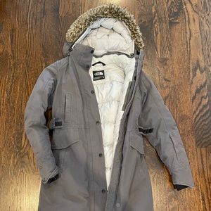 North Face magnetic parka
